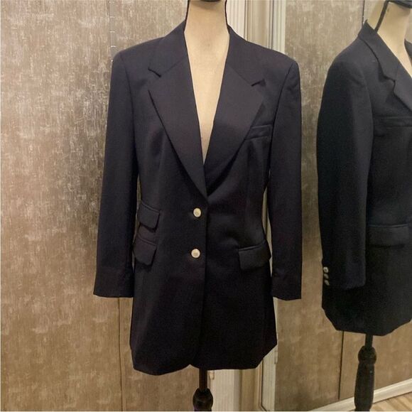 Escada 100% wool Classic Blazer with Structured Shoulders and Notched Lapels - Picture 1 of 9